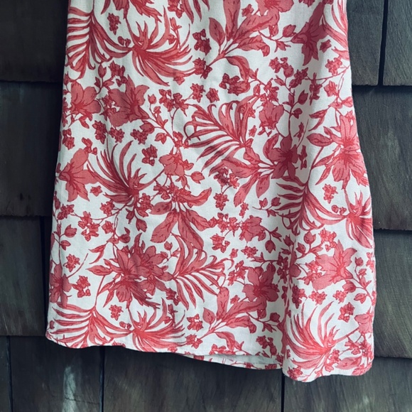 AQUA Puff Sleeve Mini Floral Lined Cotton Population Dress - Exclusive Size XS - Picture 11 of 16